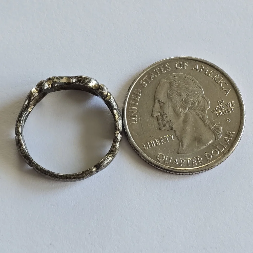 Vintage feet ring foot Thailand .925 Sterling Silver size 7 seven